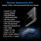 Super Fastest H96MAX 8k UHD Original Android box 8/128 smart Android tv box - YehChez.pk